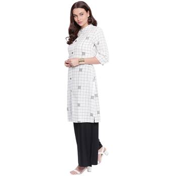 White printed cotton kurtas-and-kurtis 4