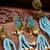 Designer Floral Peacock Meenakari Kundan Studed Onyx Stone Multilayer Necklace Set with Earrings