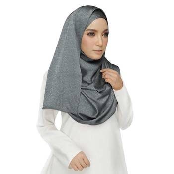 Grey  Viscose Islamic Style Stole Daily Wear Arabian Hijab 5