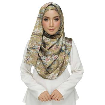 Brown  Cotton Islamic Style Stole Daily Wear Arabian Hijab 1