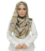 Brown  Cotton Islamic Style Stole Daily Wear Arabian Hijab