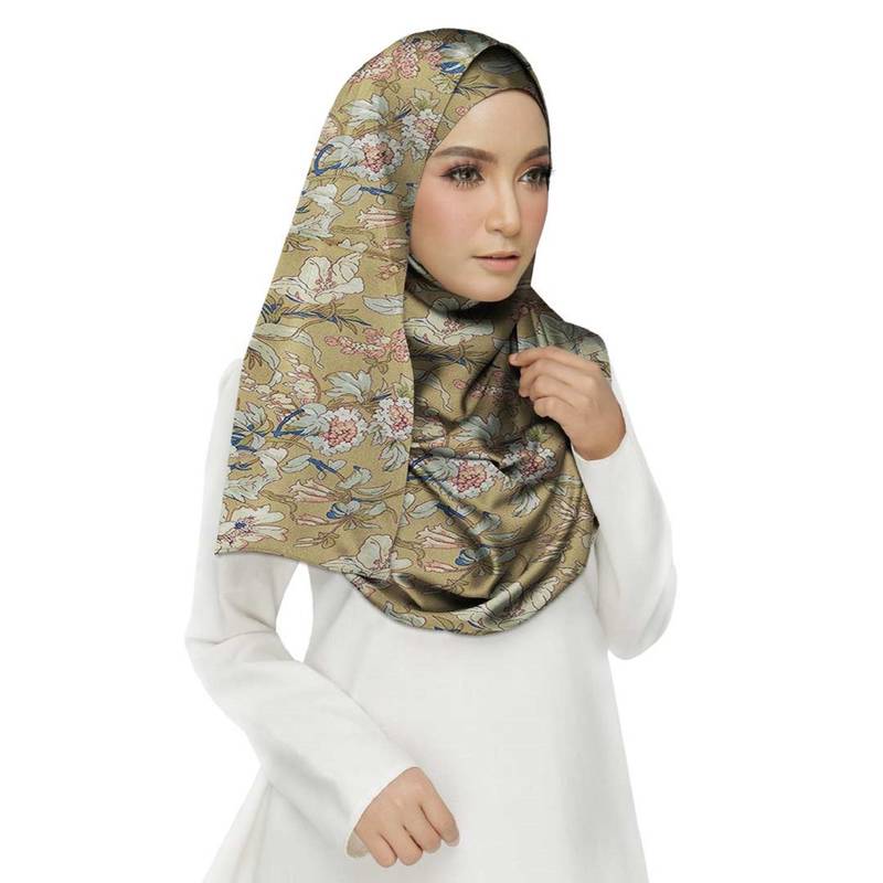 Brown  Cotton Islamic Style Stole Daily Wear Arabian Hijab