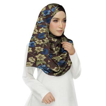 Purple  Cotton Islamic Style Stole Daily Wear Arabian Hijab 4