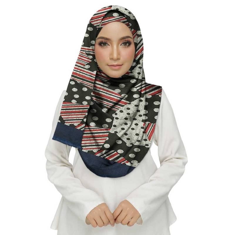 White  Cotton Islamic Style Stole Daily Wear Arabian Hijab