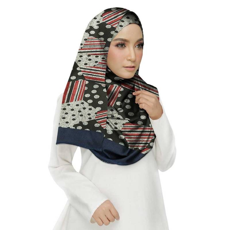 White  Cotton Islamic Style Stole Daily Wear Arabian Hijab