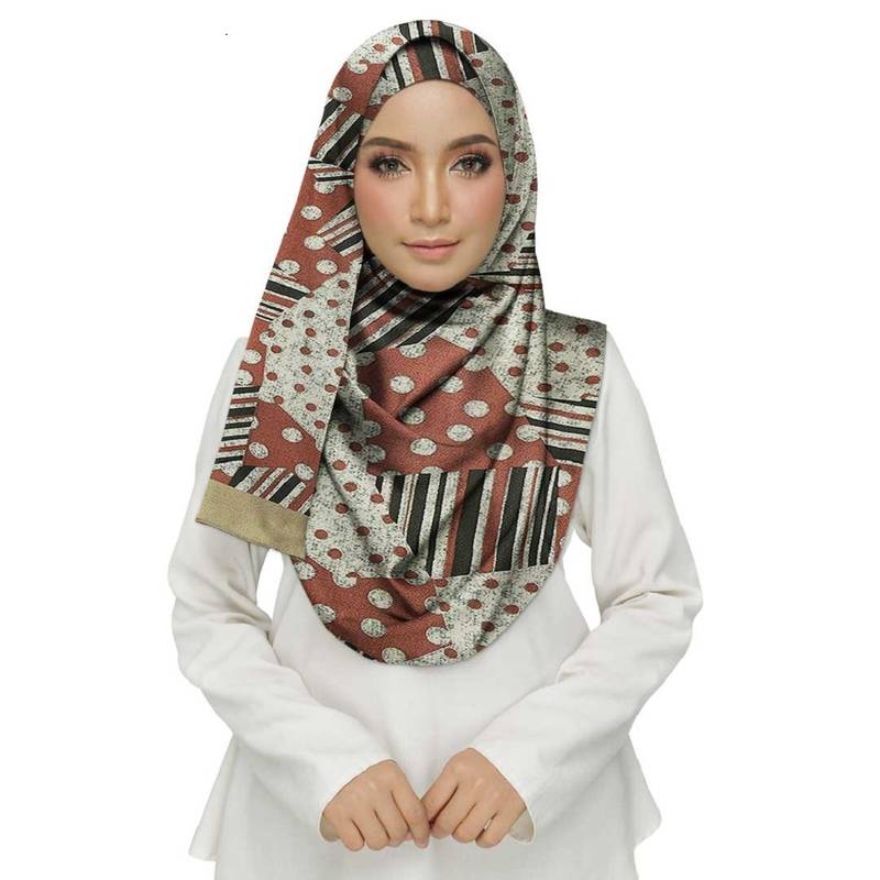 White  Cotton Islamic Style Stole Daily Wear Arabian Hijab