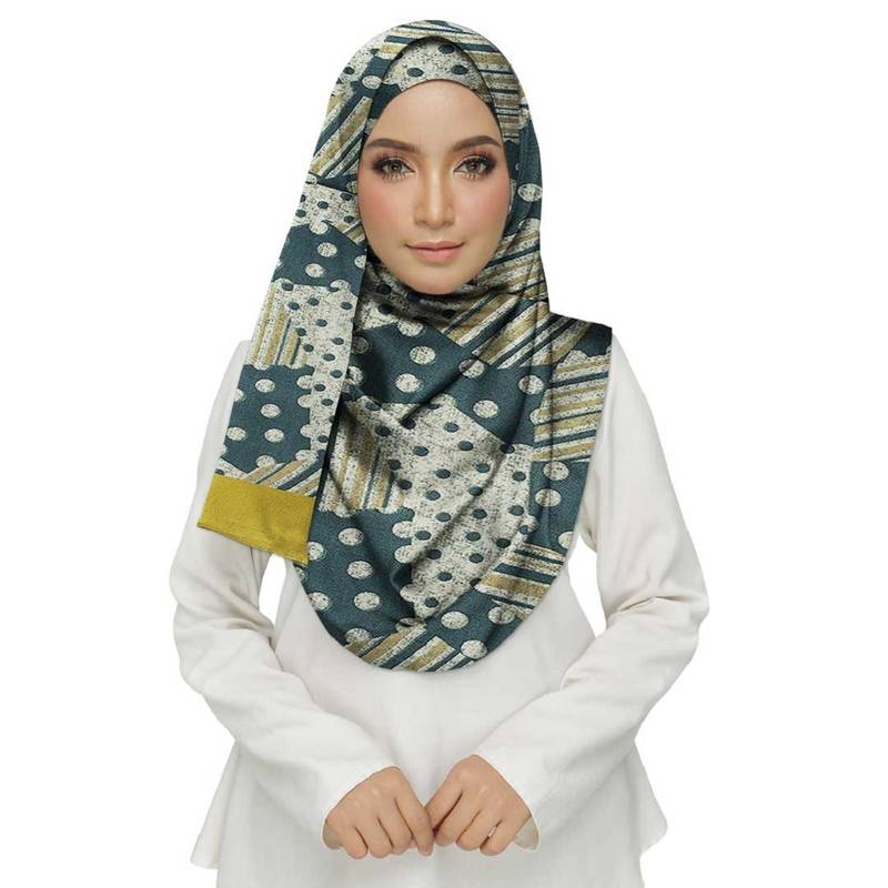 White  Cotton Islamic Style Stole Daily Wear Arabian Hijab