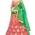 Pink Embroidered Art Silk Semi Stitched Lehenga With Dupatta