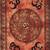 Om Chakra Orange Color Tapestry Poster