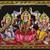 Ganesha, Lakshmi Saraswati Black Color Tapestry Poster