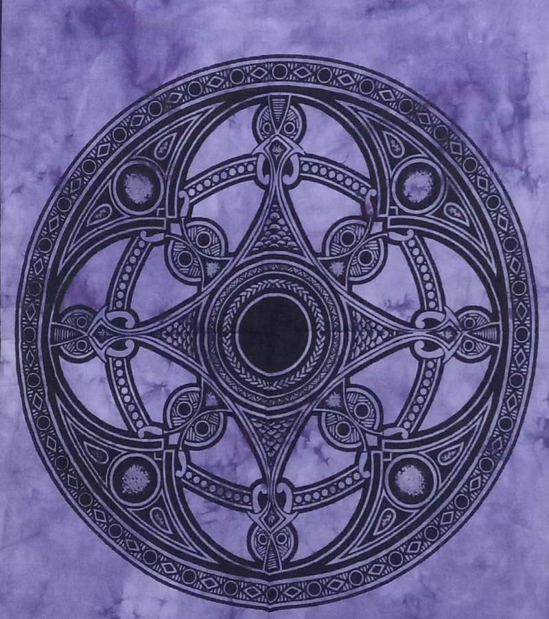 Good Luck Sign Purple Color Tapestry Poster INDIAN CONSIGNERS 2815336