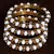 White Beaded and Zircon Stone Embellished Two Pairs of Designer Bangles for Women  