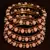 Peach Beaded and Zircon Stone Embellished Two Pairs of Designer Bangles for Women  