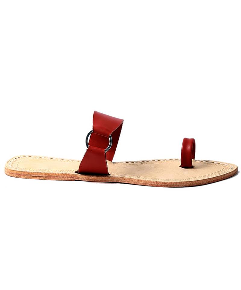 Handmade Authentic Genuine Leather Attractive Radish Brown Belt Ladies