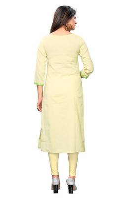 White plain cotton kurti 3