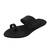 Awesome And Attractive Looking Black Monotone Colored Ladies Leather Chappal