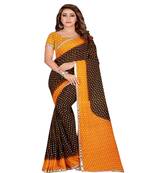 Multicolor Printed Faux Georgette Saree With Blouse