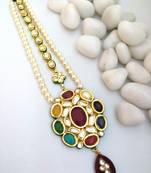 Multicolor Navratan Maang Tikka