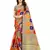   Multicolor self design patola silk saree with blouse