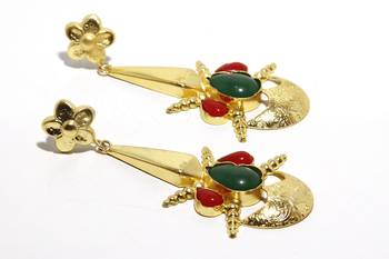 Multicolor pearl earrings 1