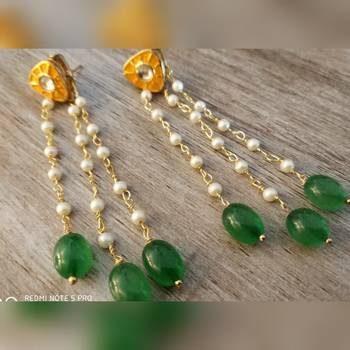 Multicolor pearl earrings 1