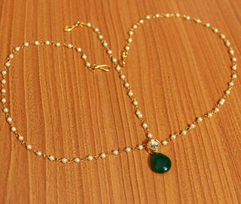 Green Onyx Maang Tikka 1