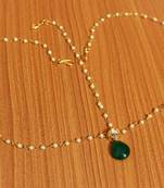 Green Onyx Maang Tikka