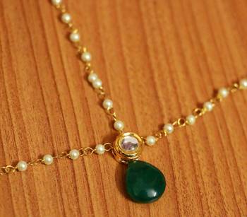 Green Onyx Maang Tikka 2