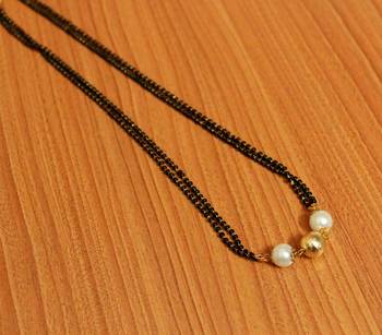 White Pearl Mangalsutra 1
