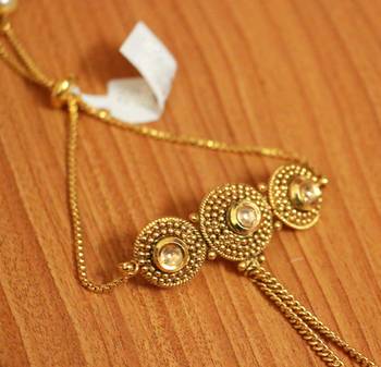Gold Pearl Haath Phool Hath Panja 2