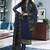 Royal-blue embroidered georgette salwar with dupatta