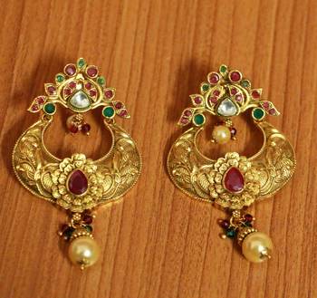 Multicolor Pearl Danglers Drops 1