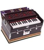 Harmonium Mini Magic 4 Stop- 2 Main & 2 Drone, 2¾ Octaves, Dark Cherry Colour, Gig Bag, Bass/Male- 440 Hz