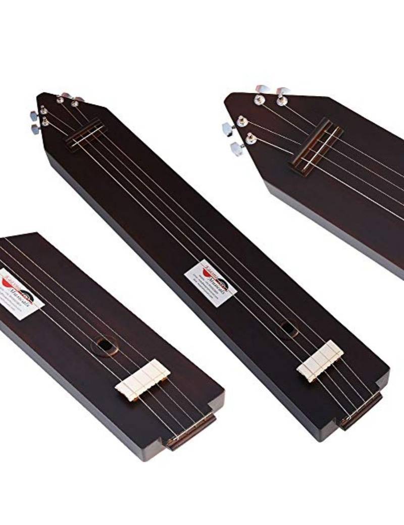 Box Tanpura, Tambura, Tanpuri, 4 Main String, Tun Wood, Male Type Voice, Sweet Sound, Rat Cherry Colour, Extra Strings
