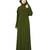 Mehendi Color Soft Lycra Abaya Burqa With Golden Beads For Women