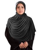 Black Crepe Islamic Hijab