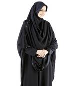 Black Crepe Islamic Hijab