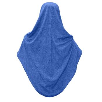 Blue Crepe Islamic Hijab 2