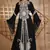Black Georgette Embroidered Zari Work Islamic Kaftan