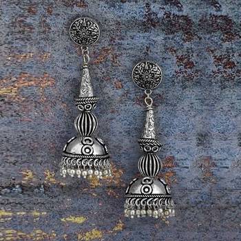 Silver Jhumkas 3
