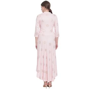 Pink printed rayon kurtas-and-kurtis 2