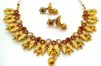 Multicolor agate south indian jewellery 1