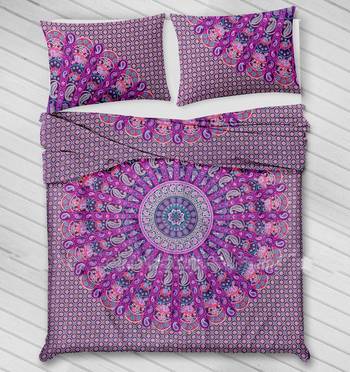 Psychedelic Star Mandala Comforter Quilt Cover Double Bedding Throw Indian Duvet Cover & Pillow Case Bohemian Throw 5