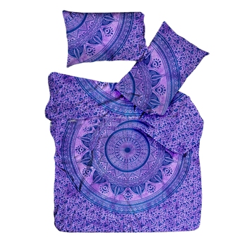 Psychedelic Ombre Mandala Tie Dye Quilt Cover Comforter Double