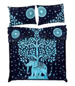 Tree of Life Elephant Comforter Quilt Cover Double Bedding Throw Indian Duvet Cover & Pillow Case Bohemian Throw
