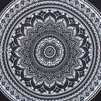 Black & White Psychedelic Mandala Comforter Cover Double Bedding Throw  Duvet Cover & Pillow Case Bohemian Throw 5