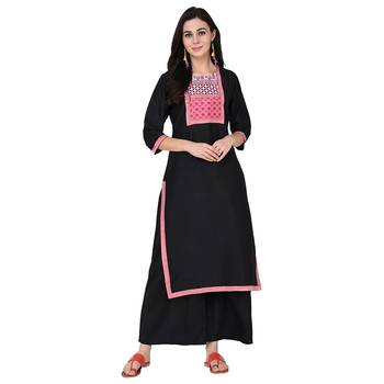 Black color Straight Digital Print Kurta 2
