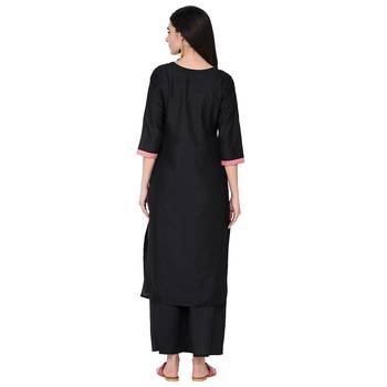 Black color Straight Digital Print Kurta 3