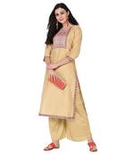 Chiku color Straight Digital Print Kurta Palazzo Set