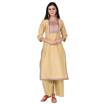 Chiku color Straight Digital Print Kurta Palazzo Set 2